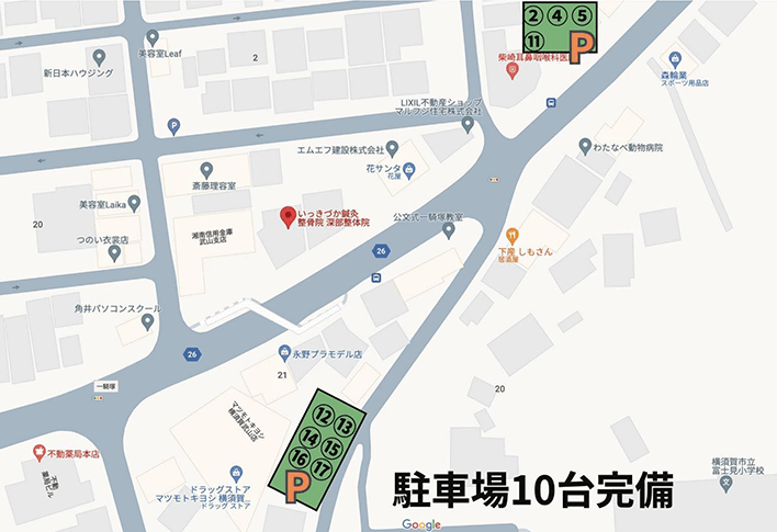 いっきづか駐車場MAP